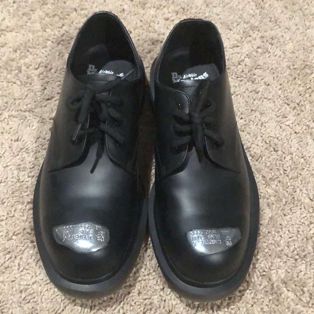 Raf simons x doc martens steel toe derby